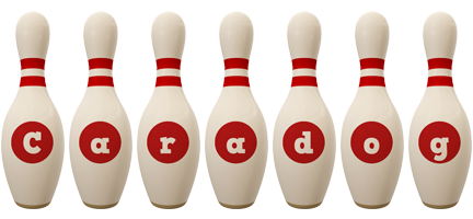 Caradog bowling-pin logo