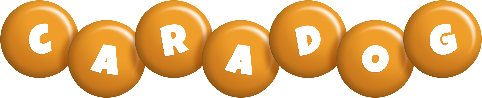 Caradog candy-orange logo