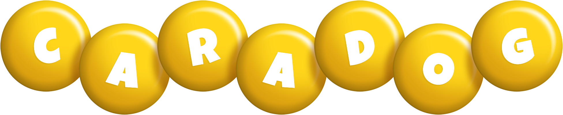 Caradog candy-yellow logo