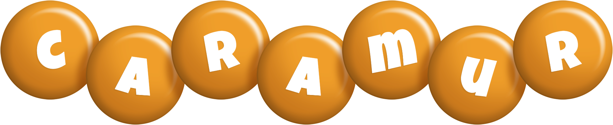 Caramur candy-orange logo