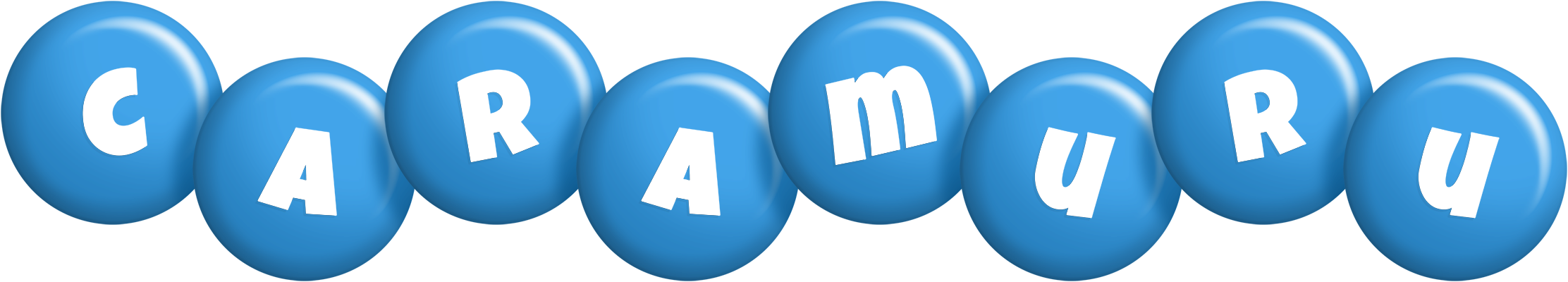 Caramuru candy-blue logo