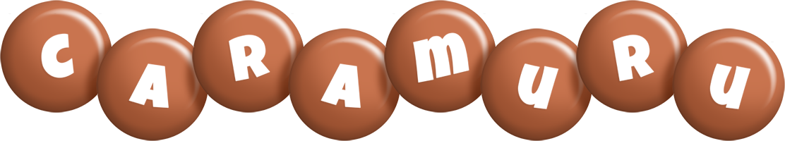 Caramuru candy-brown logo