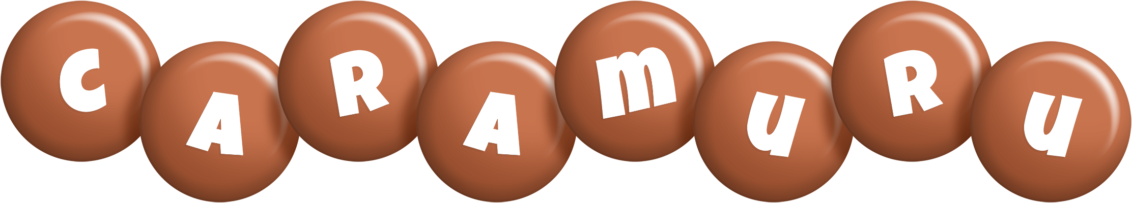 Caramuru candy-brown logo