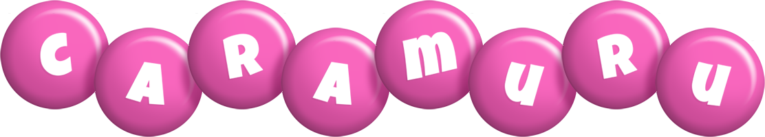 Caramuru candy-pink logo