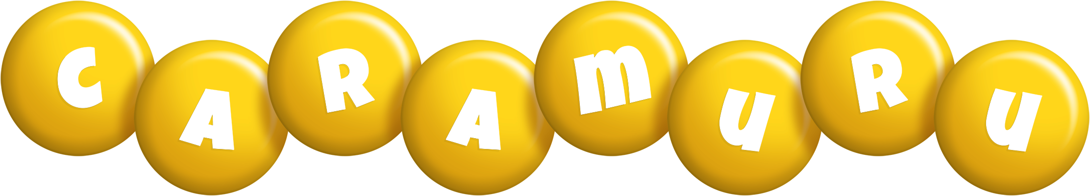 Caramuru candy-yellow logo