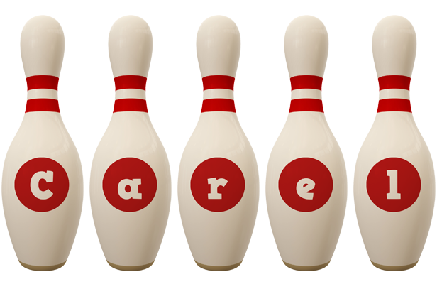 Carel bowling-pin logo