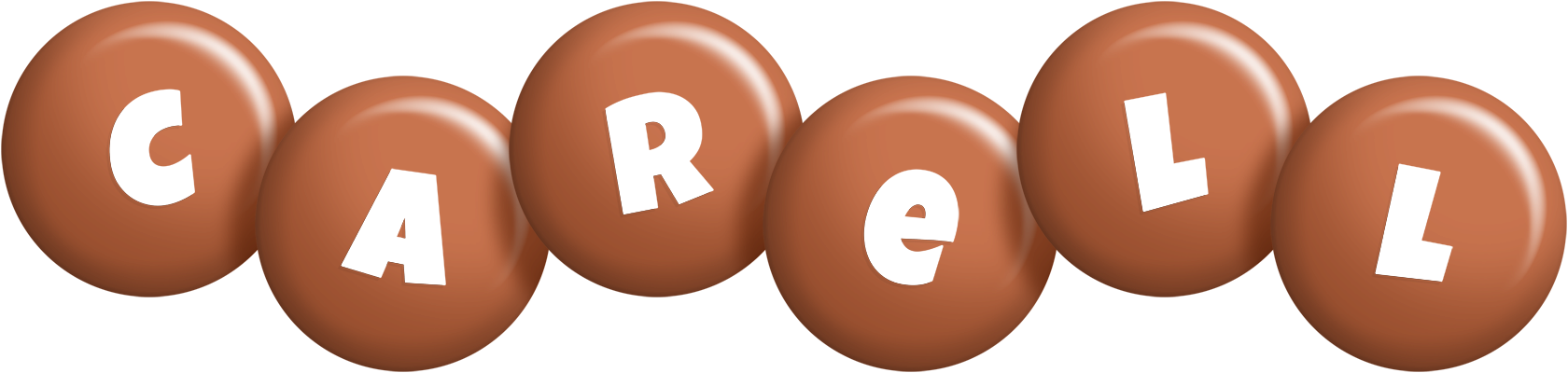 Carell candy-brown logo