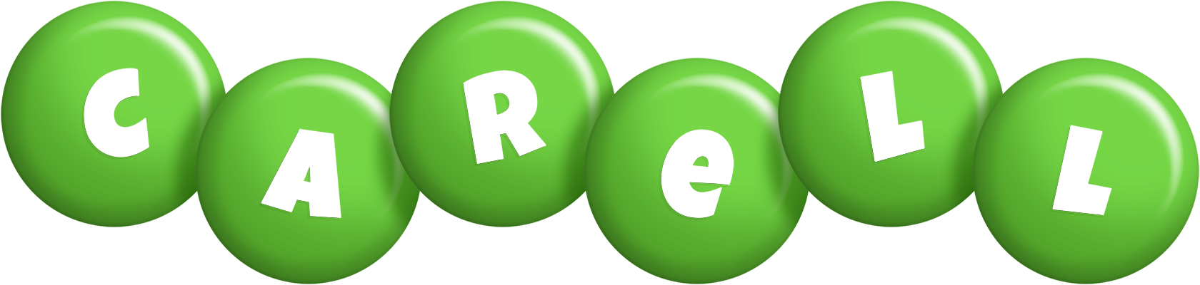 Carell candy-green logo