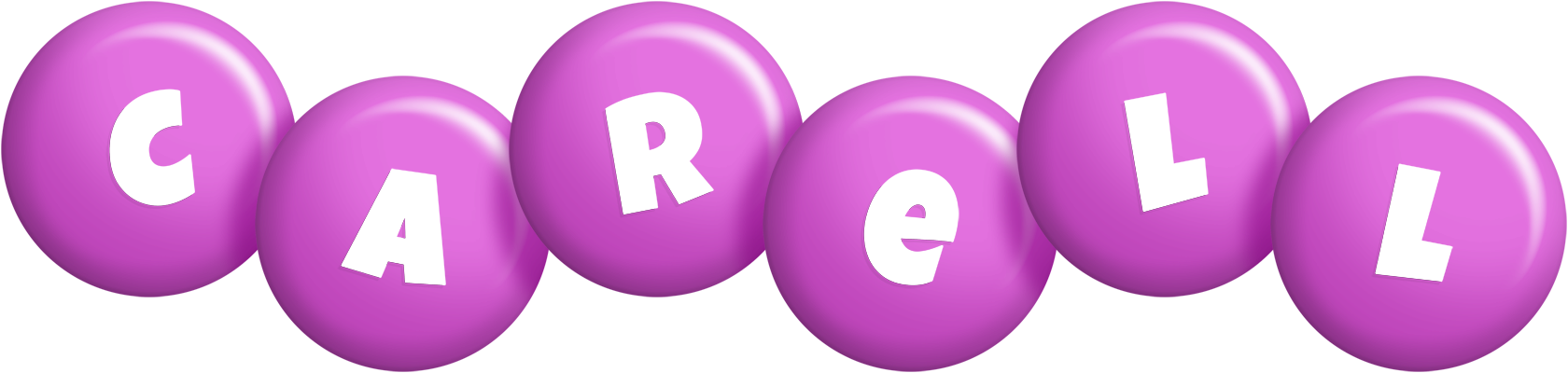 Carell candy-purple logo
