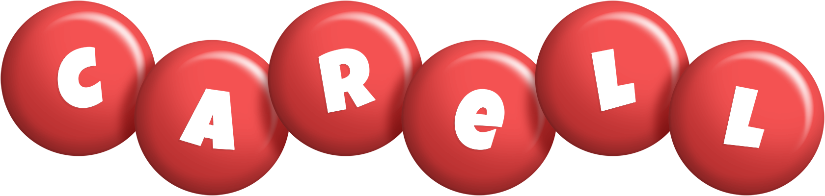 Carell candy-red logo