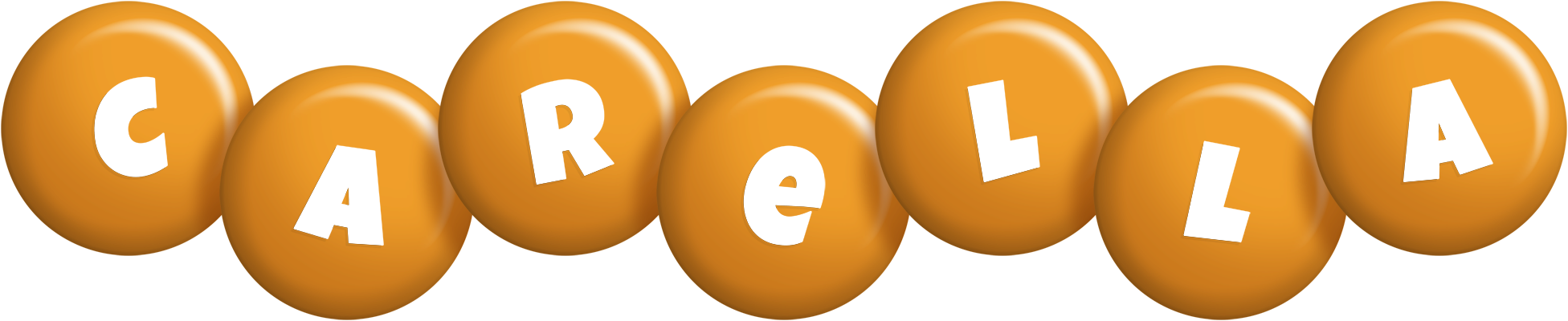 Carella candy-orange logo