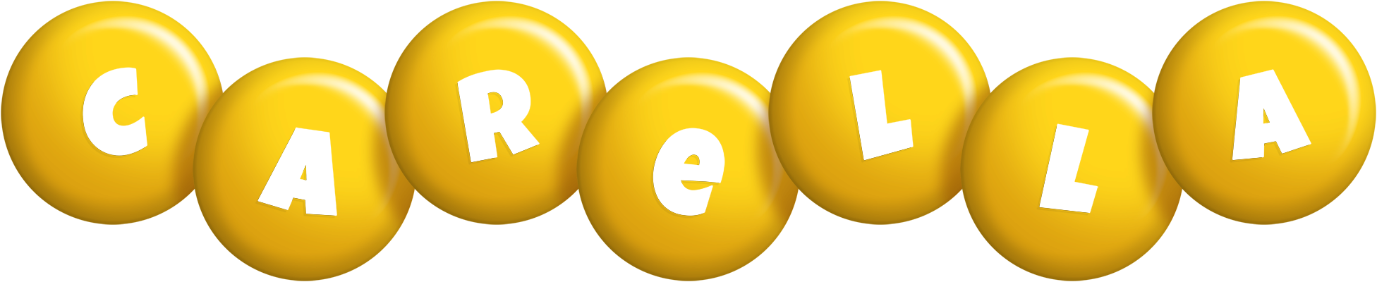 Carella candy-yellow logo