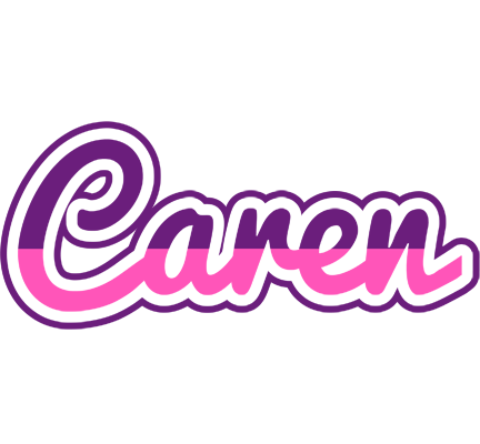 Caren cheerful logo