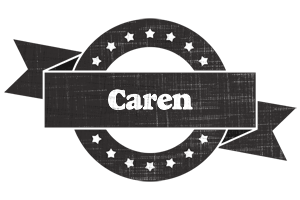 Caren grunge logo