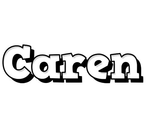Caren snowing logo