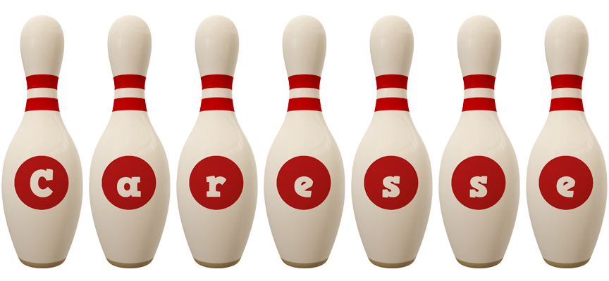 Caresse bowling-pin logo