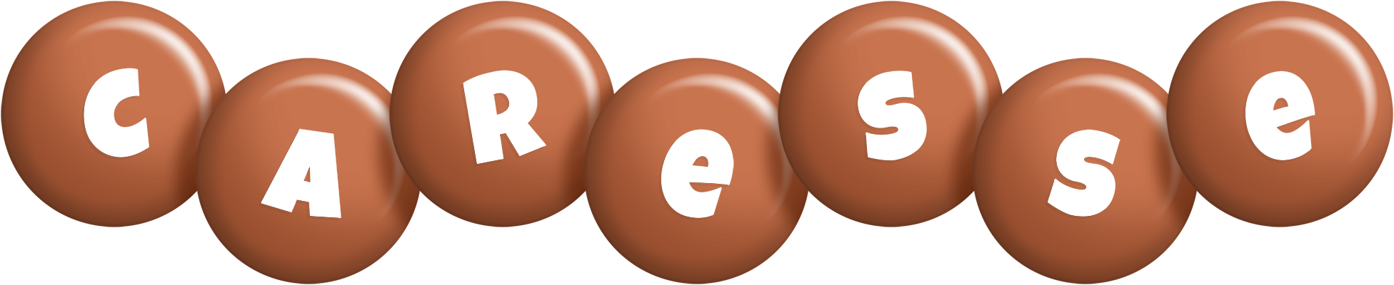 Caresse candy-brown logo