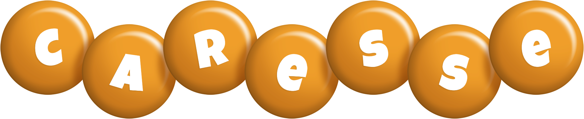 Caresse candy-orange logo