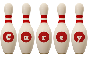 Carey bowling-pin logo
