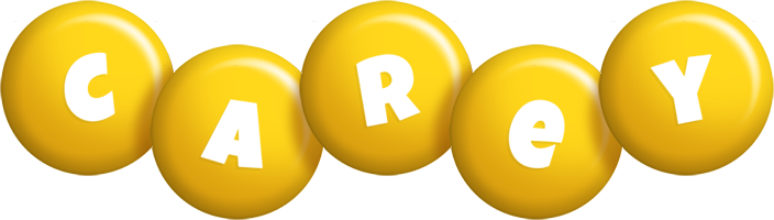 Carey candy-yellow logo