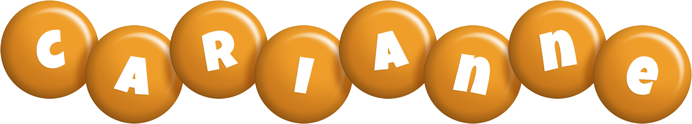 Carianne candy-orange logo