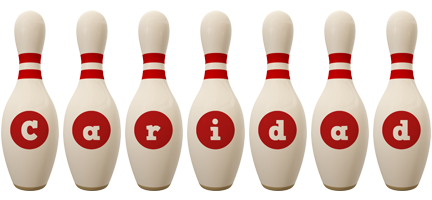 Caridad bowling-pin logo