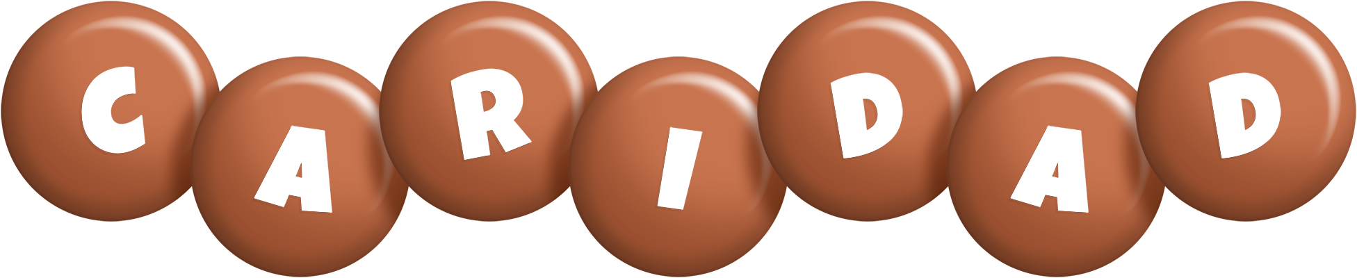 Caridad candy-brown logo