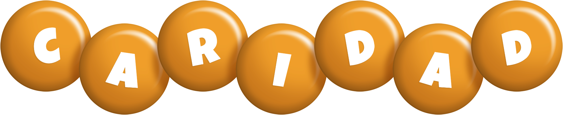Caridad candy-orange logo