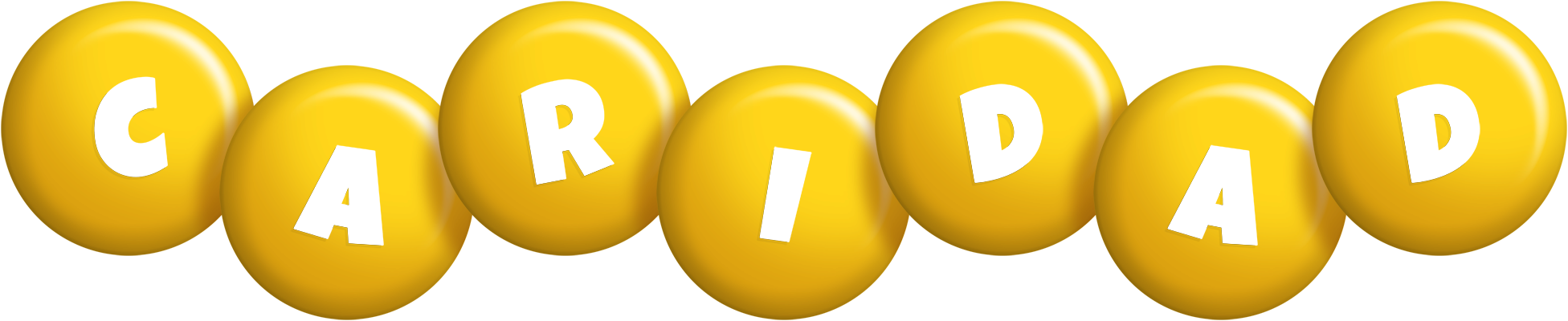 Caridad candy-yellow logo