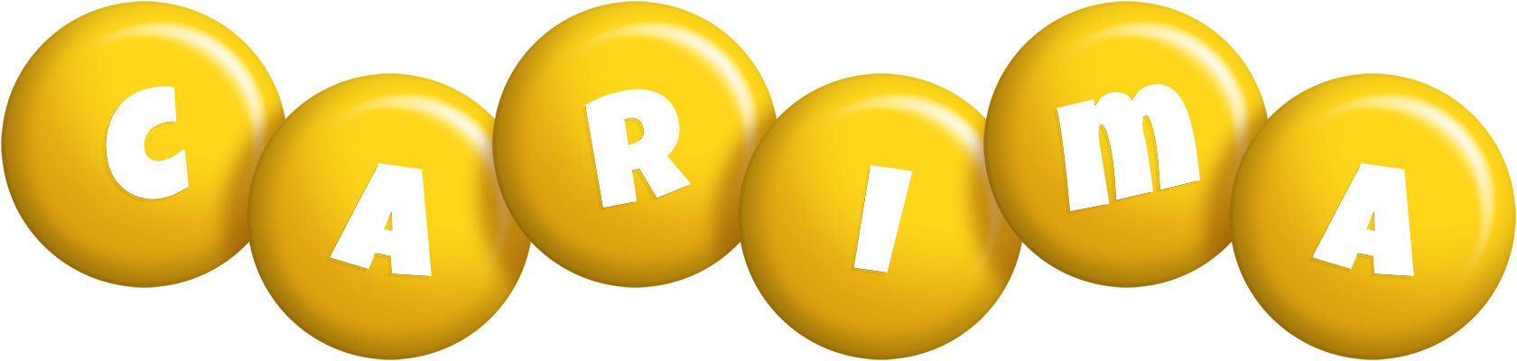 Carima candy-yellow logo