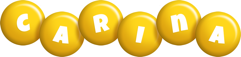 Carina candy-yellow logo