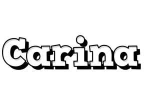 Carina snowing logo