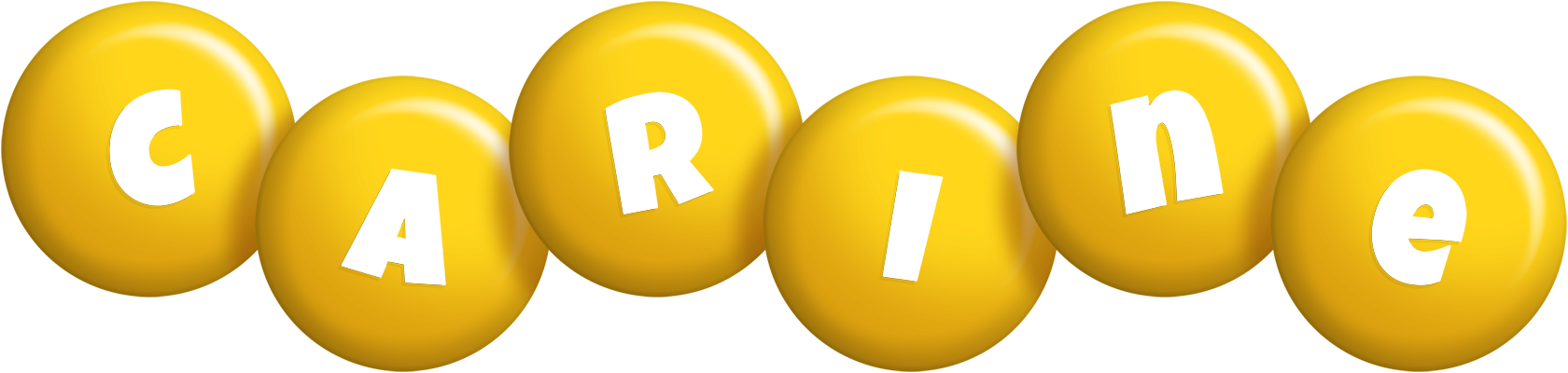 Carine candy-yellow logo