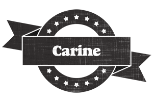 Carine grunge logo