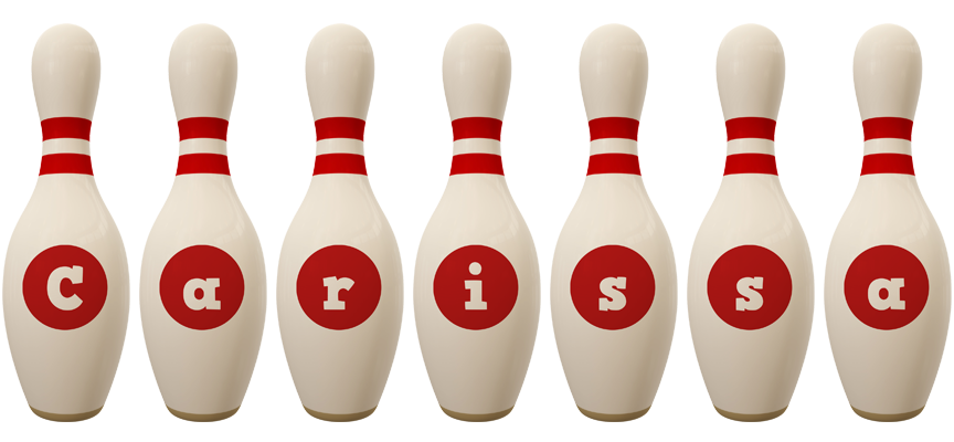 Carissa bowling-pin logo