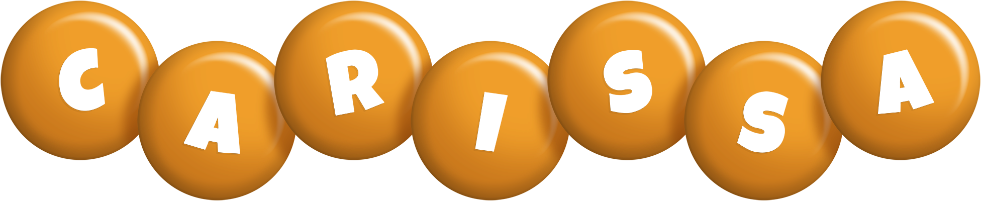 Carissa candy-orange logo