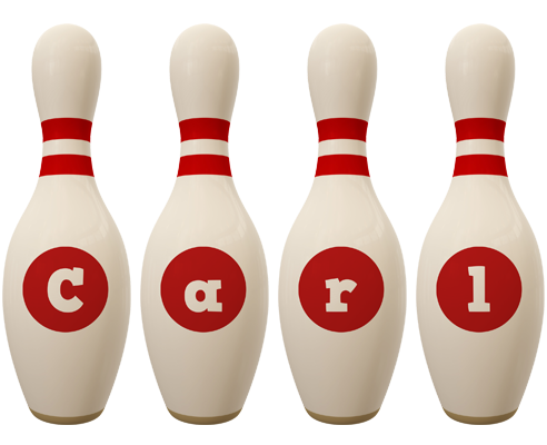 Carl bowling-pin logo