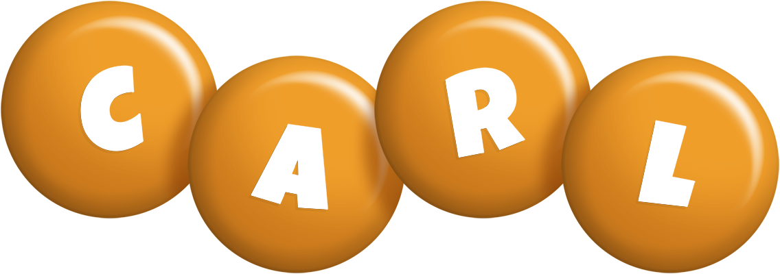 Carl candy-orange logo