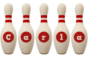 Carla bowling-pin logo