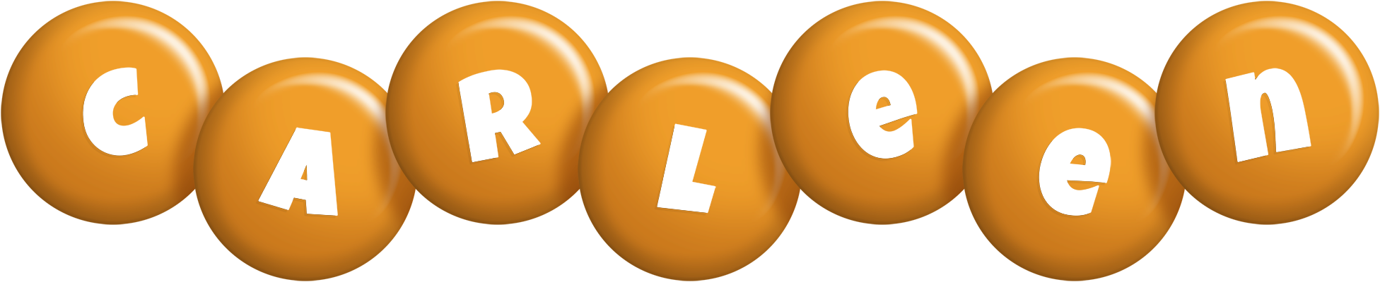 Carleen candy-orange logo