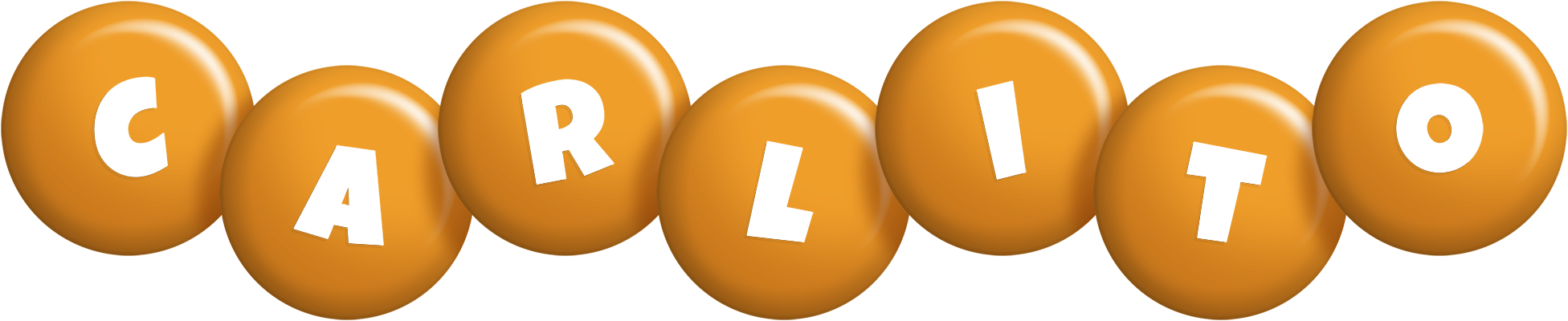 Carlito candy-orange logo