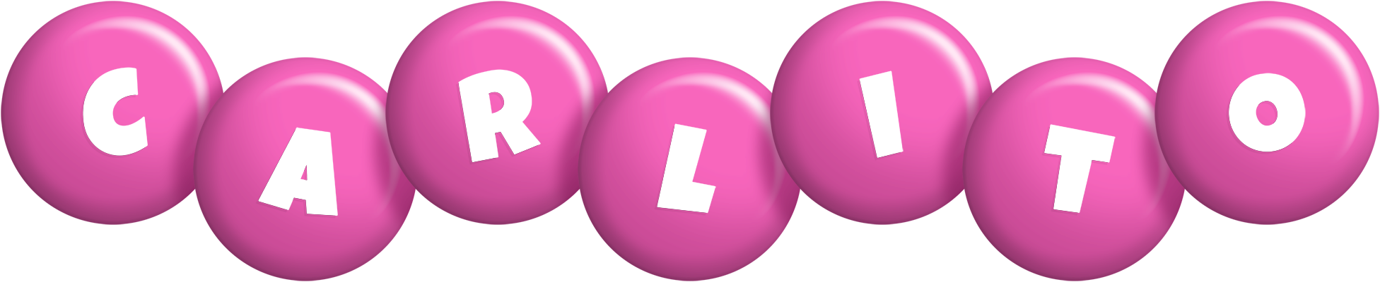 Carlito candy-pink logo