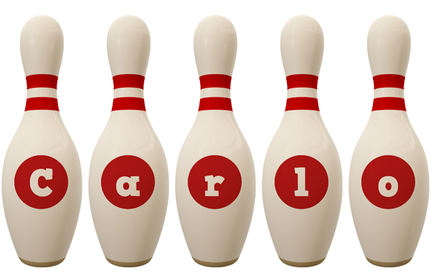 Carlo bowling-pin logo