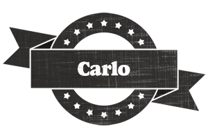 Carlo grunge logo