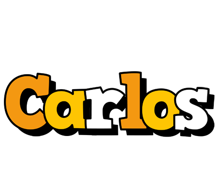 Carlos cartoon logo