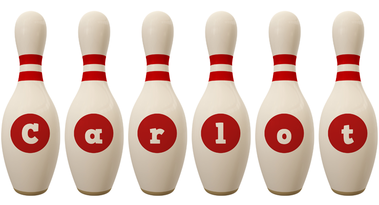 Carlot bowling-pin logo
