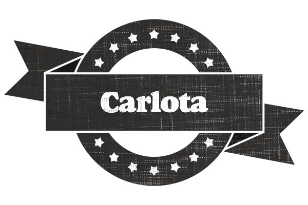 Carlota grunge logo