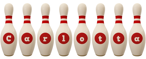 Carlotta bowling-pin logo