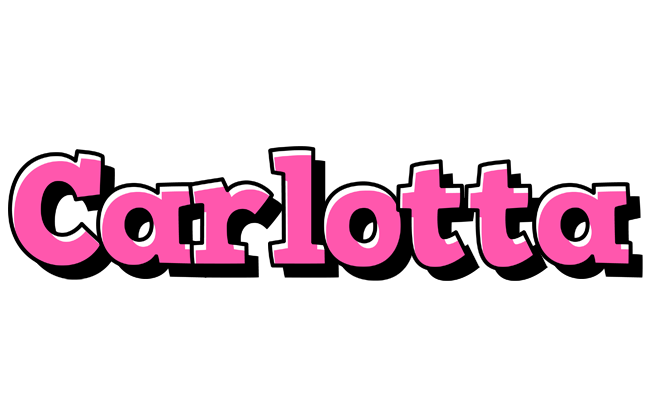 Carlotta girlish logo
