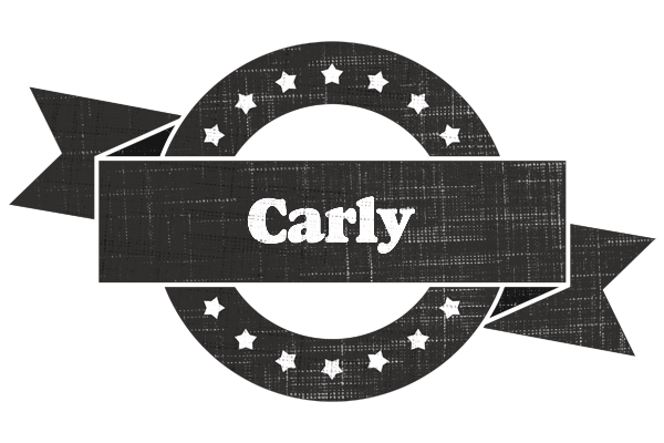 Carly grunge logo